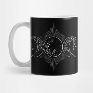 Triple moon Goddess Witch Wicca Symbol Mug